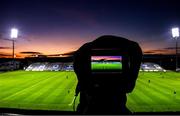 27 November 2021; A general view of a TV camera monitor before the AIB Leinster GAA Hurling Senior Club Championship Quarter-Final match between Clough-Ballacolla and Rapparees at MW Hire O'Moore Park in Portlaoise, Laois. Photo by Sam Barnes/Sportsfile