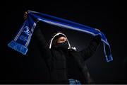 27 November 2021; Leinster supporter Zoe Egan from Blackrock, Dublin before the United Rugby Championship match between Leinster and Ulster at RDS Arena in Dublin. Photo by David Fitzgerald/Sportsfile