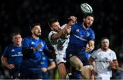 27 November 2021; Robbie Henshaw of Leinster in action against Stuart McCloskey of Ulster during the United Rugby Championship match between Leinster and Ulster at RDS Arena in Dublin.  Photo by Piaras Ó Mídheach/Sportsfile