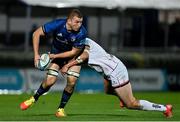 27 November 2021; Ross Molony of Leinster is tackled by Stuart McCloskey of Ulster during the United Rugby Championship match between Leinster and Ulster at the RDS Arena in Dublin. Photo by Harry Murphy/Sportsfile