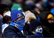 27 November 2021; Leinster supporters during the United Rugby Championship match between Leinster and Ulster at RDS Arena in Dublin. Photo by David Fitzgerald/Sportsfile