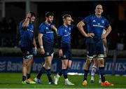 27 November 2021; Leinster players, from left,  Will Connors, Robbie Henshaw, Nick McCarthy and Devin Toner of Leinster after their side's defeat in the United Rugby Championship match between Leinster and Ulster at the RDS Arena in Dublin. Photo by Harry Murphy/Sportsfile