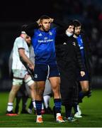 27 November 2021; Adam Byrne of Leinster after his side's defeat in the United Rugby Championship match between Leinster and Ulster at RDS Arena in Dublin. Photo by David Fitzgerald/Sportsfile