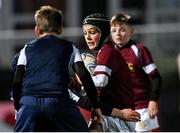 27 November 2021; Action from the Bank of Ireland Half-Time Minis between Ardee RFC and Roscrea RFC at the United Rugby Championship match between Leinster and Ulster at the RDS Arena in Dublin. Photo by Harry Murphy/Sportsfile