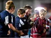 27 November 2021; Action from the Bank of Ireland Half-Time Minis between Ardee RFC and Roscrea RFC at the United Rugby Championship match between Leinster and Ulster at the RDS Arena in Dublin. Photo by Harry Murphy/Sportsfile