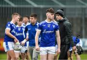 28 November 2021; A dejected Rory Keyes of Raharney Hurling Club after the 2021 AIB Leinster Club Senior Hurling Championship Quarter-Final match between Raharney Hurling Club and Kilmacud Crokes at TEG Cusack Park in Mullingar, Westmeath. Photo by Dáire Brennan/Sportsfile