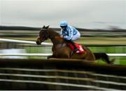 28 November 2021; Honeysuckle, with Rachael Blackmore up, jumps the last first time round on their way to winning the BARONERACING.COM Hatton's Grace Hurdle on day two of the Fairyhouse Winter Festival at Fairyhouse Racecourse in Ratoath, Meath. Photo by David Fitzgerald/Sportsfile
