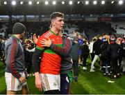 28 November 2021; Clonakilty goalkeeper Mark White dejected after his side's defeat in the Cork County Senior Club Football Championship Final match between Clonakilty and St Finbarr's at Páirc Uí Chaoimh in Cork. Photo by Piaras Ó Mídheach/Sportsfile