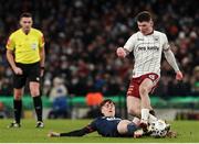 28 November 2021; Ali Coote of Bohemians in action against Alfie Lewis of St Patrick's Athletic during the Extra.ie FAI Cup Final match between Bohemians and St Patrick's Athletic at Aviva Stadium in Dublin. Photo by Michael P Ryan/Sportsfile