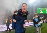 28 November 2021; Ian Bermingham of St Patrick's Athletic celebrates after the Extra.ie FAI Cup Final match between Bohemians and St Patrick's Athletic at the Aviva Stadium in Dublin. Photo by Seb Daly/Sportsfile