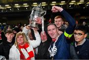 28 November 2021; Ian Bermingham of St Patrick's Athletic with family after the Extra.ie FAI Cup Final match between Bohemians and St Patrick's Athletic at the Aviva Stadium in Dublin. Photo by Seb Daly/Sportsfile