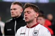 28 November 2021; Conor Levingston of Bohemians after his side's defeat in the Extra.ie FAI Cup Final match between Bohemians and St Patrick's Athletic at Aviva Stadium in Dublin. Photo by Stephen McCarthy/Sportsfile