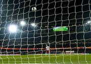 28 November 2021; Keith Ward of Bohemians misses a penalty during the penalty shootout of the Extra.ie FAI Cup Final match between Bohemians and St Patrick's Athletic at Aviva Stadium in Dublin. Photo by Stephen McCarthy/Sportsfile