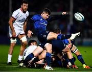 27 November 2021; Luke McGrath of Leinster during the United Rugby Championship match between Leinster and Ulster at RDS Arena in Dublin.  Photo by David Fitzgerald/Sportsfile