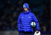 27 November 2021; Leinster head coach Leo Cullen before during the United Rugby Championship match between Leinster and Ulster at RDS Arena in Dublin. Photo by David Fitzgerald/Sportsfile