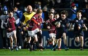 27 November 2021; Action from the Bank of Ireland Half-Time Minis between Ardee RFC and Roscrea RFC at the United Rugby Championship match between Leinster and Ulster at the RDS Arena in Dublin. Photo by Piaras Ó Mídheach/Sportsfile