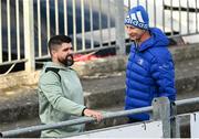 29 November 2021; Head coach Leo Cullen speaks with  IRFU Head of Elite Performance and Science Nick Winkelman during a Leinster Rugby squad training at Energia Park in Dublin. Photo by Harry Murphy/Sportsfile