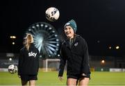 29 November 2021; Niamh Farrelly before a Republic of Ireland Women training session at Tallaght Stadium in Dublin. Photo by Stephen McCarthy/Sportsfile