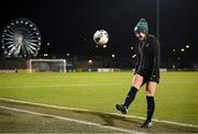 29 November 2021; Niamh Farrelly during a Republic of Ireland Women training session at Tallaght Stadium in Dublin. Photo by Stephen McCarthy/Sportsfile