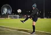 29 November 2021; Niamh Farrelly during a Republic of Ireland Women training session at Tallaght Stadium in Dublin. Photo by Stephen McCarthy/Sportsfile