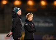29 November 2021; Assistant manager Tom Elms with Manager Vera Pauw during a Republic of Ireland Women training session at Tallaght Stadium in Dublin. Photo by Stephen McCarthy/Sportsfile