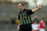 28 March 2004; Seamus McCormack, Referee. Allianz Football League, Division 1a, Tyrone v Cork, Healy Park, Omagh, Co Tyrone. Picture credit; Ray McManus / SPORTSFILE *EDI*