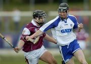 21 March 2004; John Mullane, Waterford, in action against Fergal Healy, Galway. Allianz Hurling League 2004, Division 1A, Round 4, Waterford v Galway, Walsh Park, Waterford. Picture credit; Damien Eagers / SPORTSFILE *EDI*