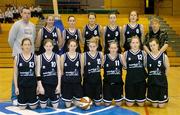 30 March 2004; The team from Colaiste Iosagain. All - Ireland Schoolgirls Basketball League, Senior 'A' Final, Our Lady's Castleblayney, Co. Monaghan, v Colaiste Iosagain, Dublin, ESB Arena, Tallaght, Dublin. Picture credit; Brendan Moran / SPORTSFILE *EDI*