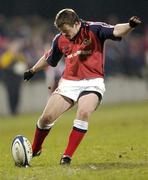 12 March 2004; Mossie Lawlor, Munster. Celtic League 2003-2004, Division 1, Munster v Newport Gwent Dragons, Thomond Park, Limerick. Picture credit; Damien Eagers / SPORTSFILE *EDI*