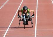 26 July 2013; Team Ireland’s John McCarthy, from Dunmanway, Co. Cork, competing in the Men’s 200m – T51 final rerun, where he finished 5th with a personal best time of 44.85. 2013 IPC Athletics World Championships, Stadium Parilly, Lyon, France. Picture credit: John Paul Thomas / SPORTSFILE