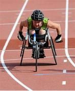 26 July 2013; Team Ireland’s John McCarthy, from Dunmanway, Co. Cork, competing in the Men’s 200m – T51 final rerun, where he finished 5th with a personal best time of 44.85. 2013 IPC Athletics World Championships, Stadium Parilly, Lyon, France. Picture credit: John Paul Thomas / SPORTSFILE