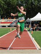26 July 2013; Team Ireland’s Heather Jameson, from Garristown, Dublin, competing in the Women’s Long Jump – F37/38 final, where she finished in 8th place. 2013 IPC Athletics World Championships, Stadium Parilly, Lyon, France. Picture credit: John Paul Thomas / SPORTSFILE