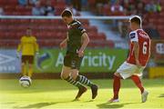 26 July 2013; Garry Buckley, Cork City, in action against Greg Bolger, St. Patrick’s Athletic. Airtricity League Premier Division, St. Patrick’s Athletic v Cork City, Richmond Park, Dublin. Picture credit: David Maher / SPORTSFILE