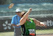 27 July 2013; Team Ireland’s Orla Barry, from Ladysbridge, Cork, competing in the Women’s Discus Throw – F57/58 final where she went on to win a silver medal with a total of 1002 points. 2013 IPC Athletics World Championships, Stadium Parilly, Lyon, France. Picture credit: John Paul Thomas / SPORTSFILE