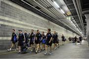 27 July 2013; Cavan players arrive ahead of the game. GAA Football All-Ireland Senior Championship, Round 4, London v Cavan, Croke Park, Dublin. Picture credit: Stephen McCarthy / SPORTSFILE