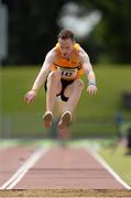 27 July 2013; Denis Finnegan, Leevale A.C., Co. Cork, on his way to winning the Men's Triple Jump at the Woodie’s DIY National Senior Track and Field Championships. Morton Stadium, Santry, Co. Dublin. Picture credit: Matt Browne / SPORTSFILE