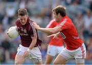 27 July 2013; Danny Cummins, Galway, in action against James Loughrey, Cork. GAA Football All-Ireland Senior Championship, Round 4, Cork v Galway, Croke Park, Dublin. Picture credit: Stephen McCarthy / SPORTSFILE