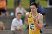 27 July 2013; Mark English, UCD A.C., Dublin, in action during his heat of the Men's 400m at the Woodie’s DIY National Senior Track and Field Championships. Morton Stadium, Santry, Co. Dublin. Picture credit: Matt Browne / SPORTSFILE