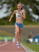 27 July 2013; Maria McCambridge, Dundrum South Dublin A.C., Co. Dublin, on her way to winning the Women's 5000m at the Woodie’s DIY National Senior Track and Field Championships. Morton Stadium, Santry, Co. Dublin. Picture credit: Matt Browne / SPORTSFILE