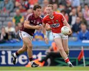 27 July 2013; Damien Cahalane, Cork, in action against Sean Armstrong, Galway. GAA Football All-Ireland Senior Championship, Round 4, Cork v Galway, Croke Park, Dublin. Picture credit: Stephen McCarthy / SPORTSFILE