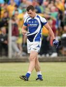 27 July 2013; A disappointed John O'Loughlin, Laois, at the end of the games. GAA Football All-Ireland Senior Championship, Round 4, Donegal v Laois, Pairc Sean Mac Diarmada, Carrick-on-Shannon, Co. Leitrim. Picture credit: Oliver McVeigh / SPORTSFILE