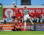 27 July 2013; Ross Gaynor, Sligo Rovers, in action against Conor McCormack, Shamrock Rovers. Airtricity League Premier Division, Sligo Rovers v Shamrock Rovers,The Showgrounds, Sligo. Picture credit: Tommy Greally / SPORTSFILE