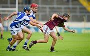 28 July 2013; Brian Molloy, Galway, in action against Evan Cuddy, left, and Conor Phelan, Laois. Electric Ireland GAA Hurling All-Ireland Minor Championship, Quarter-Final, Galway v Laois, Semple Stadium, Thurles, Co. Tipperary. Picture credit: Ray McManus / SPORTSFILE