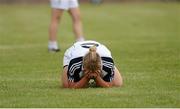 27 July 2013; A dejected Donna Berry, Kildare after the final whistle. TG4 All-Ireland Ladies Senior Football Championship, Round 1, Qualifier, Clare v Kildare, Pairc Sean Mac Diarmada, Carrick-on-Shannon, Co. Leitrim. Picture credit: Oliver McVeigh / SPORTSFILE