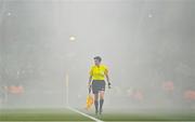 28 November 2021; Lineswoman Michelle O'Neill during the Extra.ie FAI Cup Final match between Bohemians and St Patrick's Athletic at Aviva Stadium in Dublin. Photo by Eóin Noonan/Sportsfile