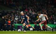 28 November 2021; Robbie Benson of St Patrick's Athletic in action against Keith Buckley of Bohemians during the Extra.ie FAI Cup Final match between Bohemians and St Patrick's Athletic at Aviva Stadium in Dublin. Photo by Eóin Noonan/Sportsfile