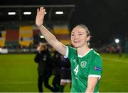 30 November 2021; Louise Quinn of Republic of Ireland after the FIFA Women's World Cup 2023 qualifying group A match between Republic of Ireland and Georgia at Tallaght Stadium in Dublin. Photo by Stephen McCarthy/Sportsfile