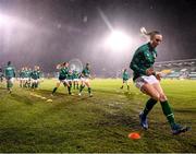 30 November 2021; Louise Quinn of Republic of Ireland warms up before the FIFA Women's World Cup 2023 qualifying group A match between Republic of Ireland and Georgia at Tallaght Stadium in Dublin. Photo by Stephen McCarthy/Sportsfile