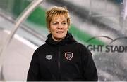 30 November 2021; Republic of Ireland manager Vera Pauw before the FIFA Women's World Cup 2023 qualifying group A match between Republic of Ireland and Georgia at Tallaght Stadium in Dublin. Photo by Stephen McCarthy/Sportsfile