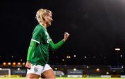 30 November 2021; Saoirse Noonan of Republic of Ireland celebrates after scoring her side's ninth goal during the FIFA Women's World Cup 2023 qualifying group A match between Republic of Ireland and Georgia at Tallaght Stadium in Dublin. Photo by Eóin Noonan/Sportsfile